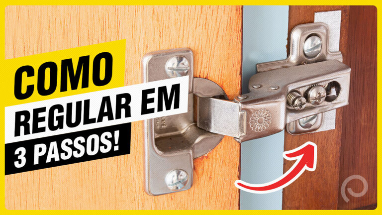 Como regular a porta de armário com apenas 3 ajustes