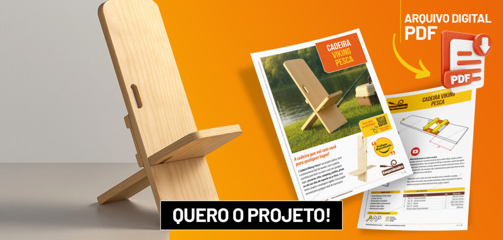 Projeto em PDF da Cadeira Viking Pesca e Camping