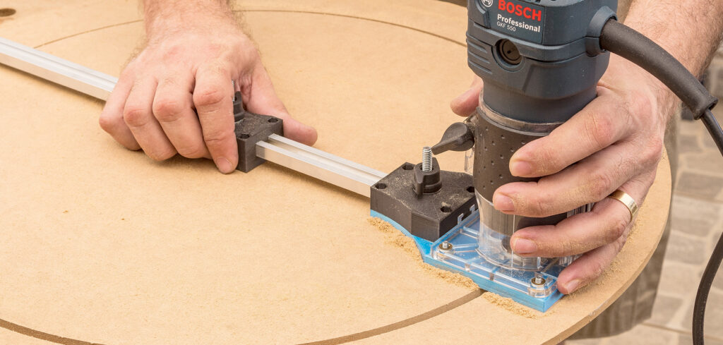 Compasso para Tupia Laminadora - Faça círculos perfeitos em madeira!