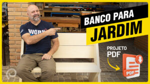 Banco de Jardim Conforto: Passo a passo simples com Projeto em PDF