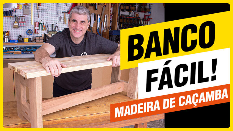 Como fazer um banco de madeira fácil e sem complicação