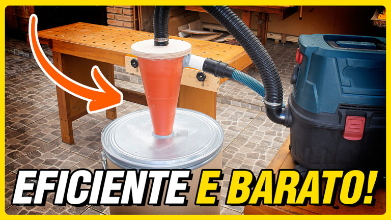 Como Fazer um Ciclone para Aspirador de Pó: Coletor de Pó Caseiro para Marcenaria